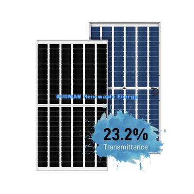 پنل خورشیدی فریم لس شیشه ای 540 وات 550 وات مونو پرک