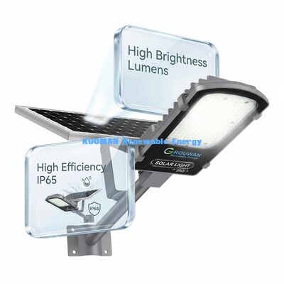IP65 ضد آب 300W-500W تقسیم نور خورشیدی خیابان با باتری LiFePO4 و پنل خورشیدی