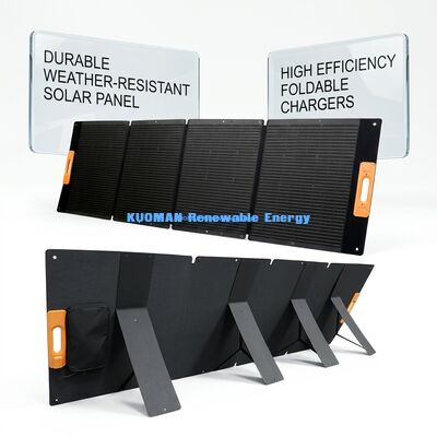 300W پنل خورشیدی قابل تاشو قابل حمل شارژر خورشیدی با سلول های درجه IBC