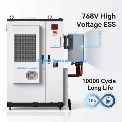 سیستم ذخیره انرژی باتری صنعتی در فضای باز با باتری لیتیوم فوسفات آهن 107.52kWh و رتبه IP54