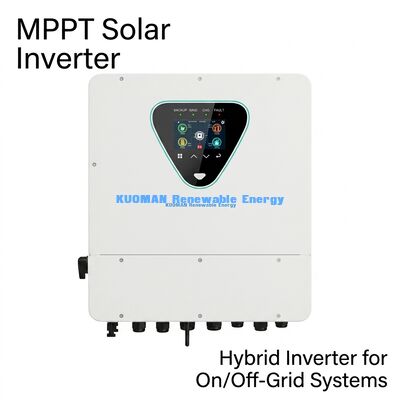 اینورتر هیبریدی خورشیدی 6KW با دو MPPT و رتبه بندی IP65 برای استفاده خانگی و تجاری