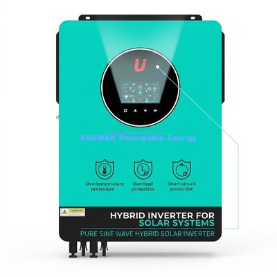 اینورتر خورشیدی هیبریدی BSSI-V-GN10200 10 کیلووات با MPPT دوگانه و شارژر 160 آمپر برای ذخیره سازی انرژی کارآمد