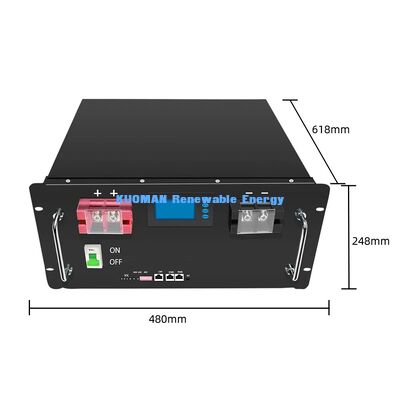 فضای صرفه جویی در دیوار 48V 300Ah باتری LiFePO4 برای خانه خورشیدی و پشتیبان