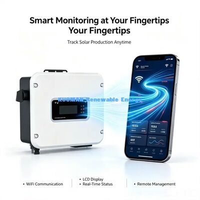 European Efficiency 97.3% On Grid Solar Inverter Grid Monitoring Function Inverter