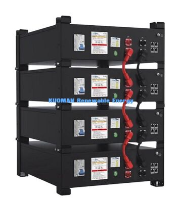 KM New Energy 51.2V 100Ah LiFePO4 باتری ذخیره سازی برق خانگی UL9540A UL1973 دارای گواهینامه برای سیستم های خورشیدی