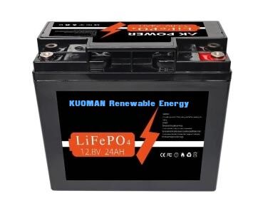 باتری LiFePO4 12V 24Ah با انرژی 307.2Wh و مواد مورد نیاز ABS برای کاربردهای چرخه عمیق