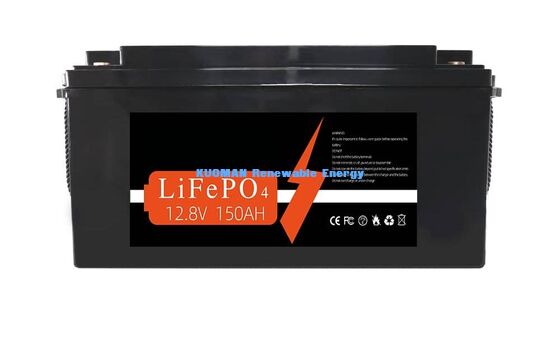 باتری KM 1920Wh 12V 150Ah باتری لیتیوم چرخه عمیق با 8000 چرخه برای ذخیره انرژی و RV / فورک لیفت / گلف کارت / قدرت قایق