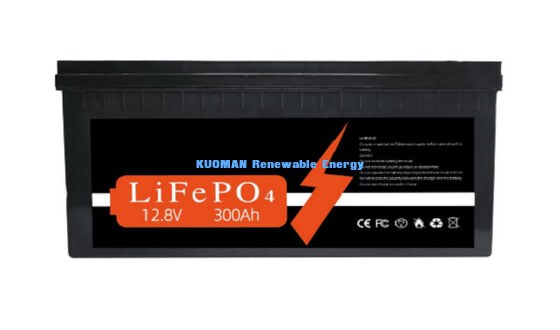 باتری لیتیوم سفارشی 12V 300Ah با 3840Wh انرژی و 8000 چرخه عمر برای ذخیره انرژی