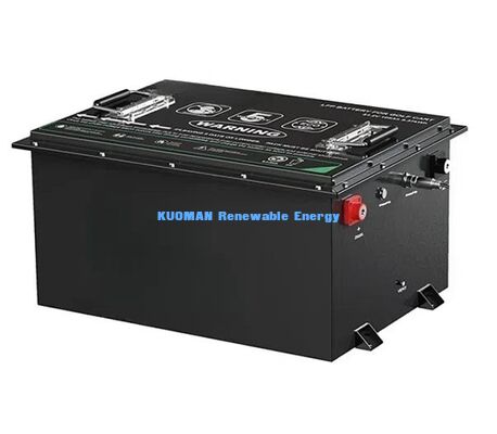 باتری 36 ولت LiFePO4 گلف کارت با 8000 چرخه، ظرفیت 50Ah-150Ah و ابعاد فشرده 385 * 338 * 245mm