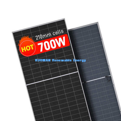 پنل خورشیدی مونوکریستال 700 وات مقاوم در برابر آب و هوا IP65 ماژول PV 1722x1134x30 میلی متر