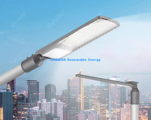 50W-200W نور خورشیدی LED در خیابان در خارج IP66 ضد آب با 50000 ساعت عمر برای پارکینگ و بزرگراه ها