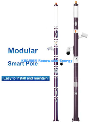 کنترل سیستم هوشمند LED قطب روشنایی بیرونی مخفی قطب چراغ های هوشمند