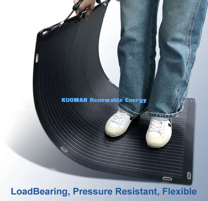 پنل خورشیدی انعطاف پذیر دو چهره ای منزل سفر RV 200W FFC و فیبر کربن