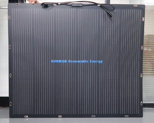 100W IP68 پنل خورشیدی ضد آب 360 ° انعطاف پذیر انعطاف پذیر برای سقف و قایق ها با گواهینامه FCC