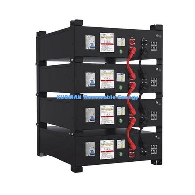 KM New Power 51.2V 400Ah LiFePO4 سیستم ذخیره سازی باتری خانگی با ظرفیت 10.24KWh ~ 30.72KWh و عمر 6000 چرخه