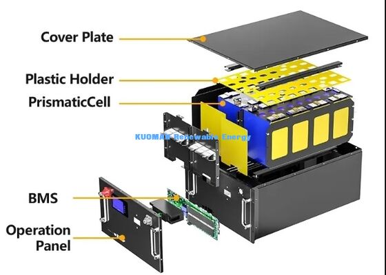 ماژول باتری رک لیتیوم آهن فسفات KM 48 ولت 200 آمپر ساعت با چرخه عمیق 8000 بار