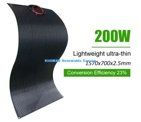 پانل خورشیدی انعطاف پذیر 200 وات برای زندگی در خارج از شبکه