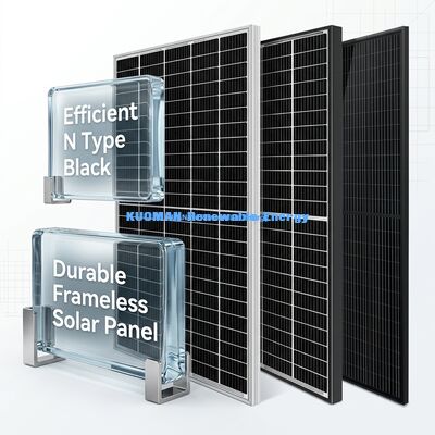 پانل خورشیدی 500W-600W با بهره وری 22٪ و مقاومت IP65 در برابر آب و هوا برای تولید برق صنعتی