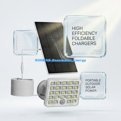 چراغ خورشیدی ضد آب 3 وات با پانل خورشیدی قابل حمل 182mmx182mm برای روشنایی امنیتی در فضای باز