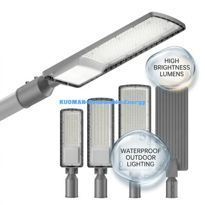 50W-200W نور خورشیدی LED در خیابان در خارج IP66 ضد آب با 50000 ساعت عمر برای پارکینگ و بزرگراه ها