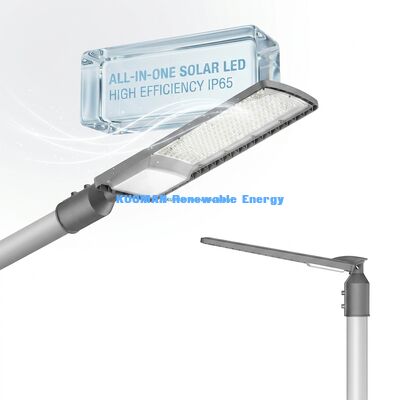 50W-200W نور خورشیدی LED در خیابان در خارج IP66 ضد آب با 50000 ساعت عمر برای پارکینگ و بزرگراه ها