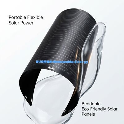پنل خورشیدی انعطاف پذیر 100 وات با قابلیت خم شدن 360 درجه، ضد آب IP68 برای قایق، قایق تفریحی، سقف، چادر، ماشین