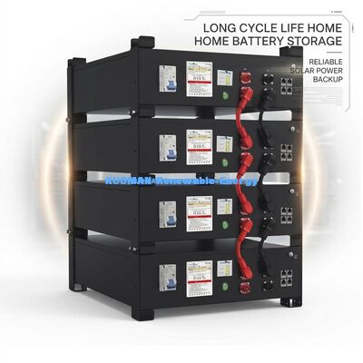 KM New Power 51.2V 400Ah LiFePO4 سیستم ذخیره سازی باتری خانگی با ظرفیت 10.24KWh ~ 30.72KWh و عمر 6000 چرخه