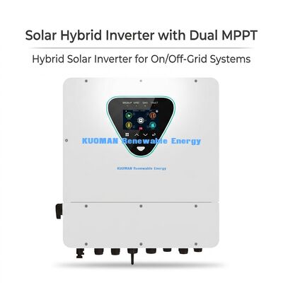 اینورتر هیبریدی خورشیدی 6KW با دو MPPT و رتبه بندی IP65 برای استفاده خانگی و تجاری