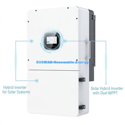 BSR سری 36kW PV بالا ورودی سه فاز هیبرید خورشیدی اینورتر با باتری لیتیوم و IP65 حفاظت