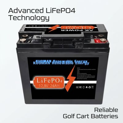 باتری LiFePO4 12V 24Ah با انرژی 307.2Wh و مواد مورد نیاز ABS برای کاربردهای چرخه عمیق
