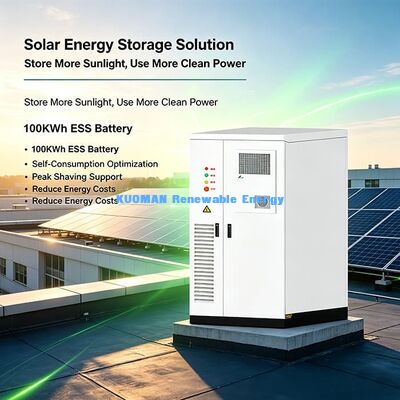 107.52KWh کابینت ذخیره سازی انرژی ESS PV 50KWp ورودی برای بهینه سازی قدرت ساختمان تجاری