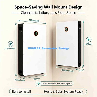CE UL UN38.3 Certified 51.2V 200Ah Powerwall LiFePO4 Battery For Global Home Solar Storage Use