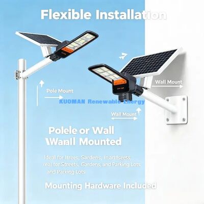 130lm/W نور خیابانی خورشیدی فوق العاده روشن 70°\*150° زاویه پرتو گسترده