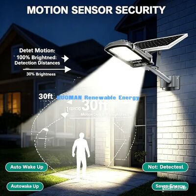 IP65 ضد آب نور خیابان خورشیدی PIR حسگر حرکت اتوماتیک روشن کردن خاموش کردن نور باغ بیرونی