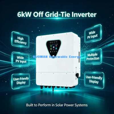 6KW 2 MPPT خورشیدی هیبریدی اینورتر جریان ترانسفورمور WiFi نظارت از راه دور