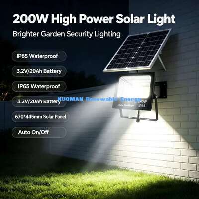 چراغ خورشیدی LED در خارج از منزل آب فلزی آلومینیوم فاضلاب خوب
