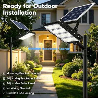 200W صرفه جویی در انرژی نور خورشیدی LED سیلاب 120lm / W روشنایی بالا پارک استادیوم چراغ خورشیدی سیلاب