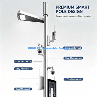 دکل هوشمند شهری صنعتی، چراغ خیابان هوشمند چند منظوره با پشتیبانی از ارتباط NB-IoT، LoRa